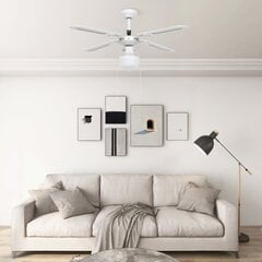 Griestu ventilators ar apgaismojumu, balts, 106cm цена и информация | Вентиляторы | 220.lv