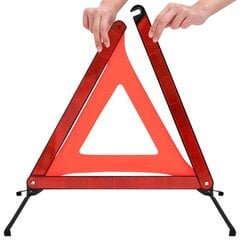 Brīdinājuma trīsstūri, 4 gab., sarkans, 56,5x36,5x44,5cm cena un informācija | Auto piederumi | 220.lv