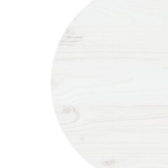 Galda virsma, balta, diametrs 50x2,5cm, priedes masīvkoks cena un informācija | Virsmas galdiem | 220.lv