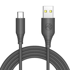 Tellur Silicone TLL155591, USB-A/USB-C, 1 м цена и информация | Кабели для телефонов | 220.lv