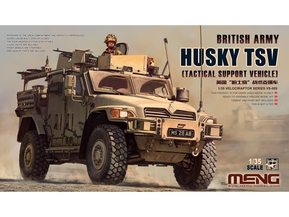 Meng Model - British Army HUSKY TSV, 1/35, VS-009 цена и информация | Konstruktori | 220.lv