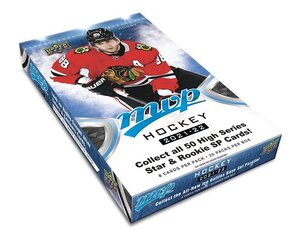 Hokeja kartītes Upper Deck MVP 2021/2022 Hobby Box cena un informācija | Kolekcionējamas kartiņas | 220.lv
