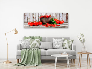 Изображение - Red Vegetables (1 Part) Wood Narrow 135x45 см цена и информация | Картины | 220.lv