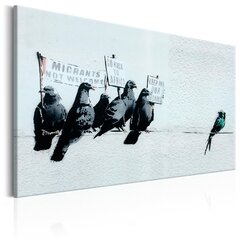 Картина - Protesting Birds by Banksy 90x60 см цена и информация | Картины | 220.lv