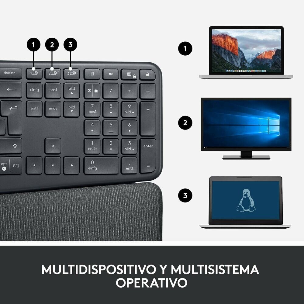 Logitech Ergo K860 cena un informācija | Klaviatūras | 220.lv