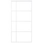 vidaXL bīdāmās durvis, 102,5x205 cm, ESG stikls, balts alumīnijs цена и информация | Iekšdurvis | 220.lv