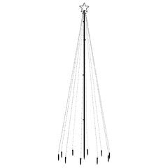 Ziemassvētku eglīte ar stabu, silti baltā krāsā, 310 LED, 300 cm cena un informācija | Ziemassvētku dekorācijas | 220.lv