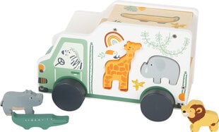 Деревянная игрушка - Сафари-автобус с деревянными фигурками цена и информация | Развивающие игрушки | 220.lv