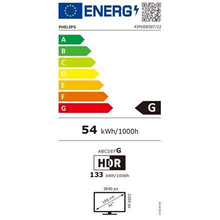 Philips 43PUS8507/12 cena un informācija | Televizori | 220.lv