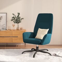 Atpūtas krēsls, zils, samta cena un informācija | Atpūtas krēsli | 220.lv
