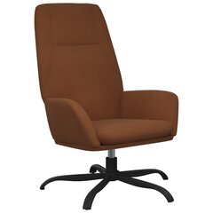 Atpūtas krēsls, brūns, mākslīgās ādas cena un informācija | Atpūtas krēsli | 220.lv