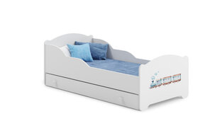 Bērnu gulta Amadis Railway 140x70cm cena un informācija | Bērnu gultas | 220.lv