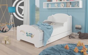 Детская кровать Amadis Plane 160x80см с матрасом и ящиком цена и информация | Детские кровати | 220.lv