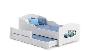 Bērnu gulta Amadis II Police Car 160x80cm cena un informācija | Bērnu gultas | 220.lv