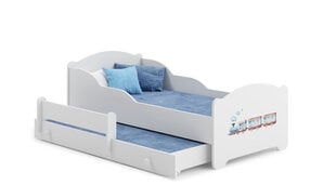 Bērnu gulta Amadis II Railway 160x80cm cena un informācija | Bērnu gultas | 220.lv