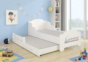Детская кровать Amadis II Railway 160x80см с матрасом цена и информация | Детские кровати | 220.lv