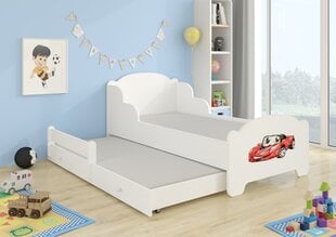 Bērnu gulta Amadis II Red Car 160x80 cena un informācija | Bērnu gultas | 220.lv