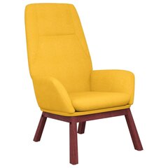 Atpūtas krēsls, sinepju dzeltens, auduma cena un informācija | Atpūtas krēsli | 220.lv