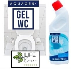 WC tīrīšanas līdzeklis ar atsvaidzinošu efektu AQUAGEN GEL WC, 1L cena un informācija | Tīrīšanas līdzekļi | 220.lv