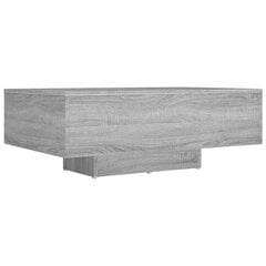 Журнальный столик, серый дуб, 85x55x31см, обработанная древесина цена и информация | Журнальные столики | 220.lv