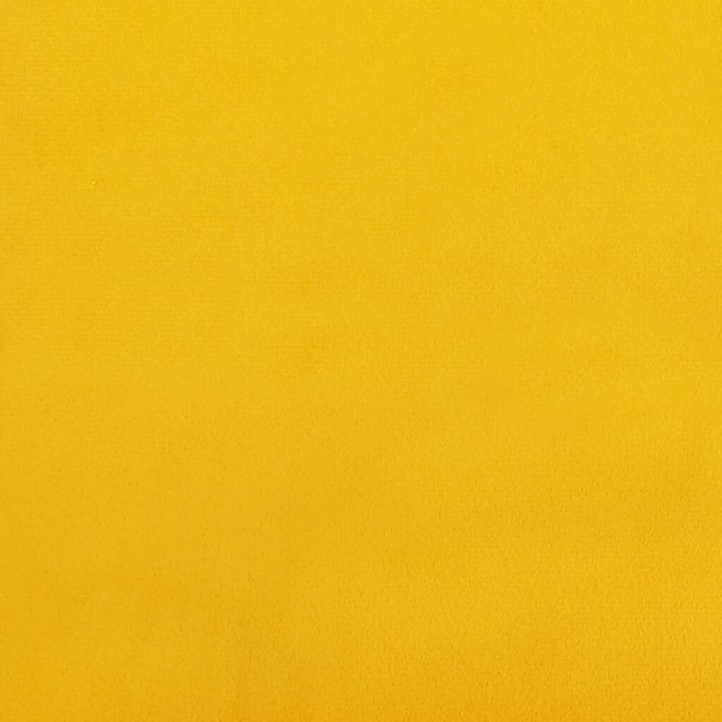 vidaXL sienas paneļi, 12 gab., dzelteni, 60x15 cm, samts, 1,08 m² cena un informācija | Griestu, sienu dekoru elementi | 220.lv