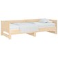 Izvelkama gulta, 2x(90x190)cm, priedes masīvkoks цена и информация | Gultas | 220.lv
