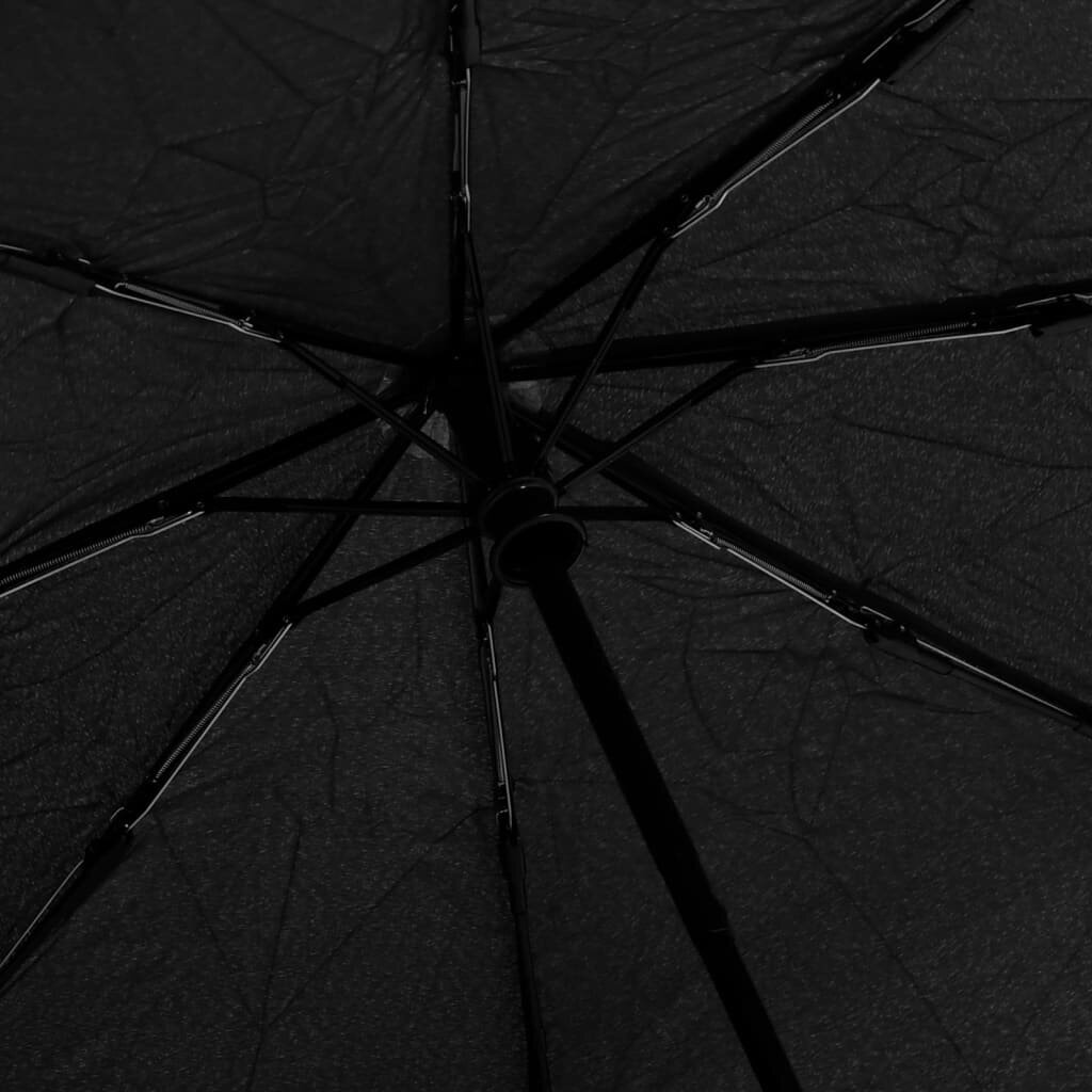 Automātiski salokāms lietussargs, melns, 95 cm cena un informācija | Lietussargi sievietēm | 220.lv