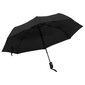 Automātiski salokāms lietussargs, melns, 95 cm cena un informācija | Lietussargi sievietēm | 220.lv