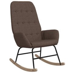 Šūpuļkrēsls, brūnā krāsā, auduma цена и информация | Кресла в гостиную | 220.lv