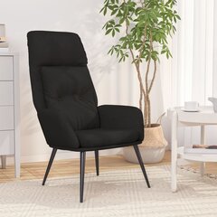 Atpūtas krēsls, melns, mākslīgās ādas цена и информация | Кресла в гостиную | 220.lv