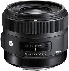 Объектив Sigma 30 мм, F1.4 Art, DC, HSM, для Canon цена и информация | Объектив | 220.lv