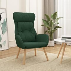 Atpūtas krēsls, tumši zaļš, auduma цена и информация | Кресла в гостиную | 220.lv