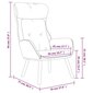 Atpūtas krēsls, melns, auduma cena un informācija | Atpūtas krēsli | 220.lv