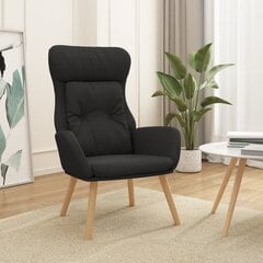 Atpūtas krēsls, melns, auduma цена и информация | Кресла в гостиную | 220.lv