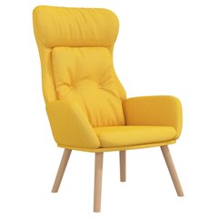 Atpūtas krēsls, sinepju dzeltens, auduma cena un informācija | Atpūtas krēsli | 220.lv
