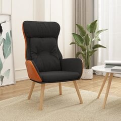Кресло, черная бархатная отделка, черная древесина цена и информация | Кресла для отдыха | 220.lv