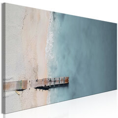 Картина - Sea and Wooden Bridge (1 Part) Narrow Grey 135x45 см цена и информация | Картины | 220.lv