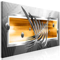 Glezna - Silver Wings (1 Part) Narrow Orange 135x45 cm cena un informācija | Gleznas | 220.lv