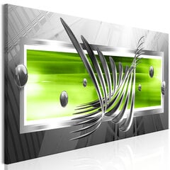 Glezna - Silver Wings (1 Part) Narrow Green 150x50 cm cena un informācija | Gleznas | 220.lv