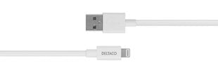 Deltaco IPLH-401 USB-A /Lightning, 1 m cena un informācija | Savienotājkabeļi | 220.lv