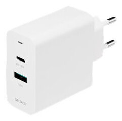 Deltaco USB 1x USB-C PD 18 W, 1x USB-A 18 W, 36 W cena un informācija | Lādētāji un adapteri | 220.lv