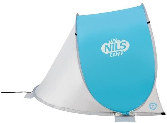 Saliekama pludmales telts Nils Camp NC3173, zila/pelēka cena un informācija | Teltis | 220.lv