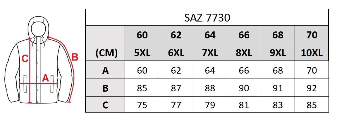 Virsjaka vīriešiem Saz 7730 big cena un informācija | Vīriešu virsjakas | 220.lv