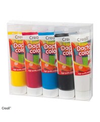 Krāsainu krāsu komplekts Creall Dacta 5x250 ml cena un informācija | Modelēšanas un zīmēšanas piederumi | 220.lv