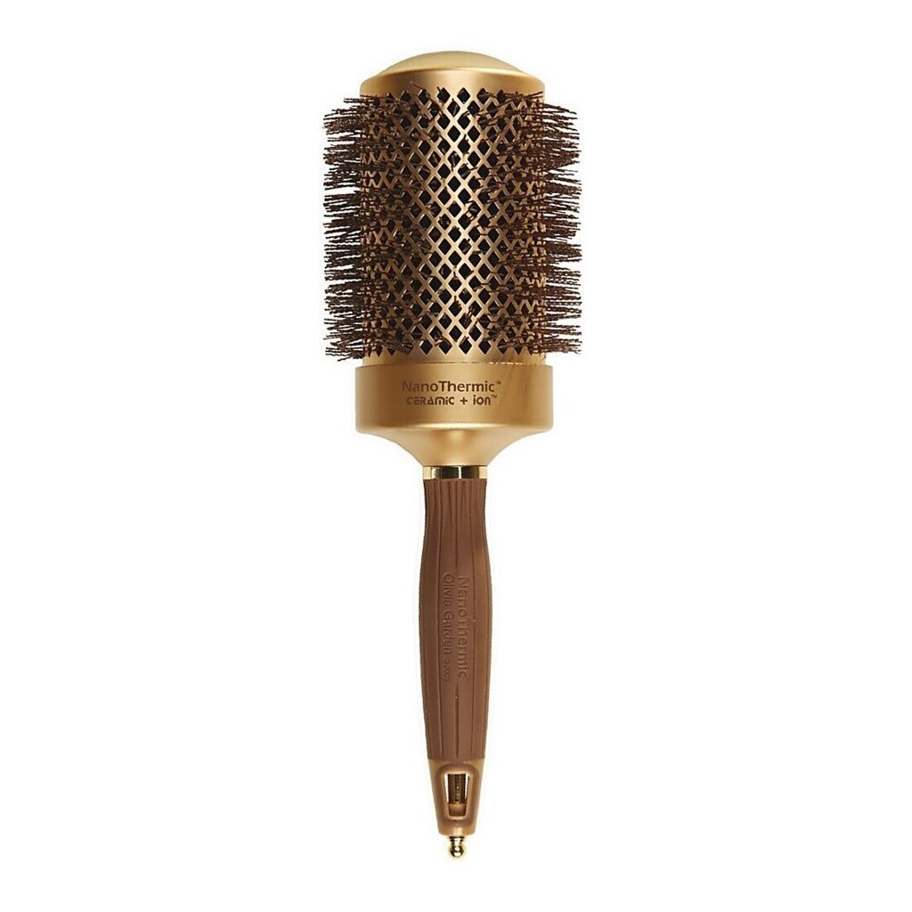 Apaļa matu suka Olivia Garden_Nano Thermic Ceramic+Ion Round Thermal Hairbrush NT-64 цена и информация | Matu sukas, ķemmes, šķēres | 220.lv