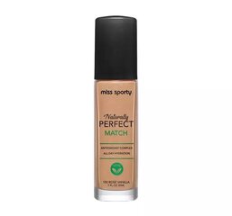 Увлажняющая основа под макияж Miss Sporty Naturally Perfect Match 150 Rose Vanilla, 30 мл цена и информация | Пудры, базы под макияж | 220.lv