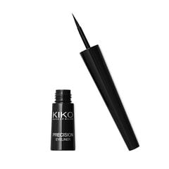 Жидкая подводка для глаз с войлочным аппликатором Kiko Milano Precision Eyeliner цена и информация | Тушь, средства для роста ресниц, тени для век, карандаши для глаз | 220.lv