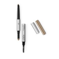 Средство для совершенства бровей 3-в-1 Kiko Milano Eyebrow Multitasker 3-in-1, 01 Light Blondes цена и информация | Карандаши, краска для бровей | 220.lv