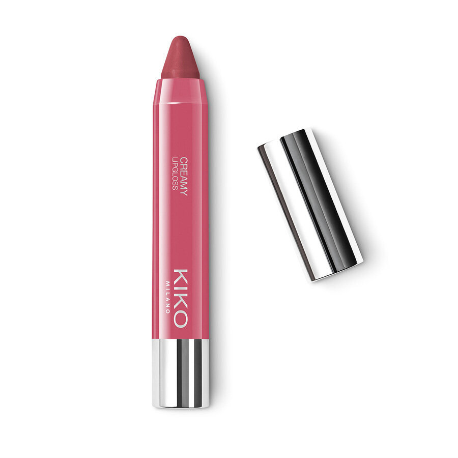 Zīmuļveida lūpu spīdums Kiko Milano Creamy Lipgloss, 112 Vintage Rose cena un informācija | Lūpu krāsas, balzāmi, spīdumi, vazelīns | 220.lv