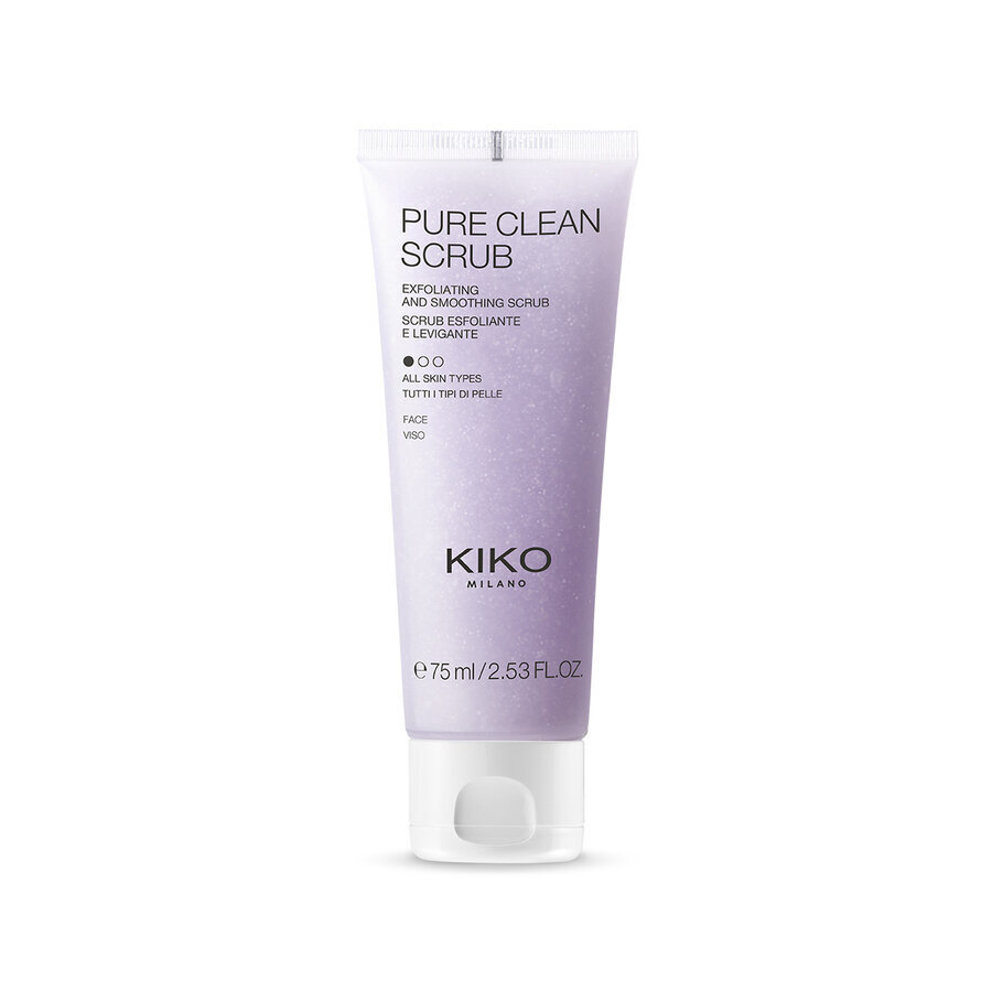 Sejas skrubis Kiko Milano Pure Clean Scrub, 75 ml cena un informācija | Sejas ādas kopšana | 220.lv